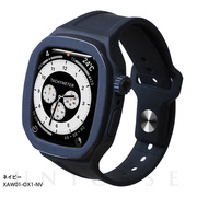 【Apple Watch バンド 45/44mm】OCTLUX Apple Watch Band Case (Navy) for Apple Watch SE(第2/1世代)/Series9/8/7/6/5/4