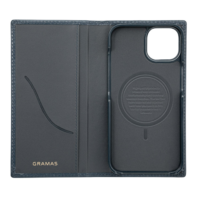 【iPhone14/13 ケース】“G-FOLIO” イタリアンジェニュインレザー フォリオケース (ネイビー)goods_nameサブ画像