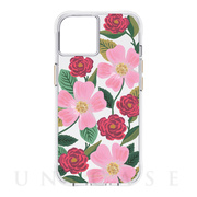 【iPhone14 ケース】RIFLE PAPER CO. 抗菌・3.0m落下耐衝撃 (Rose Garden)