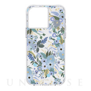 【iPhone14 Pro Max ケース】RIFLE PAPER CO. 抗菌・3.0m落下耐衝撃 (Garden Party Blue)