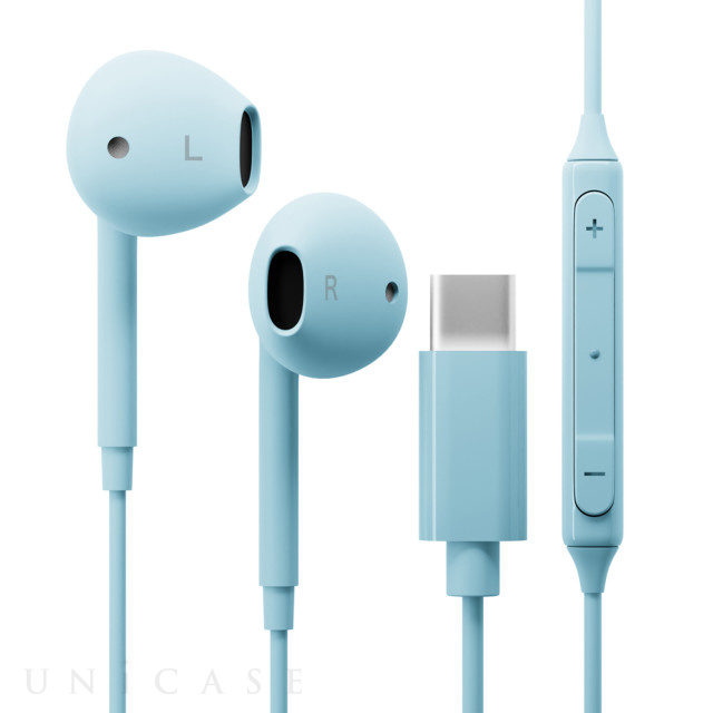 USB Type-C ステレオイヤホン (ブルー) PGA | iPhoneケースは UNiCASE