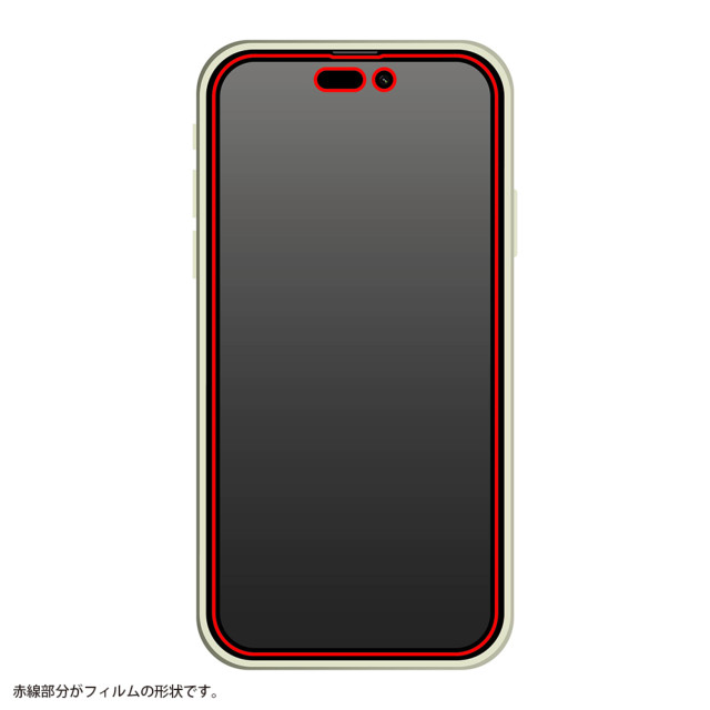 【iPhone14 Pro Max フィルム】フィルム 10H ガラスコート 衝撃吸収 (反射防止)サブ画像