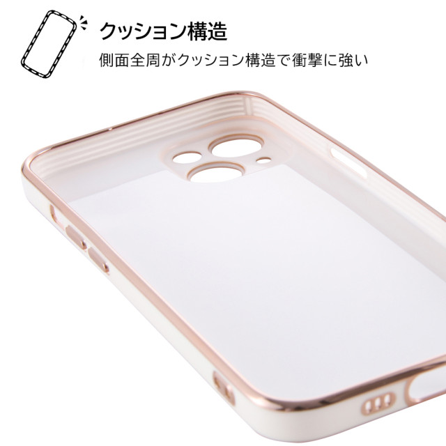 【iPhone14 ケース】TPUソフトケース メタリック Felame (グリーン/ピンクゴールド)goods_nameサブ画像