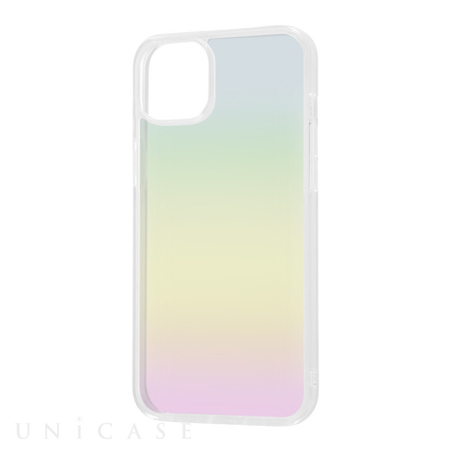【iPhone14 Plus ケース】ガラスハイブリッドケース (オーロラ)