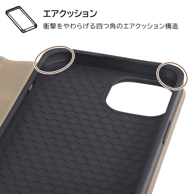 【iPhone14/13 ケース】耐衝撃 手帳型レザーケース Raffine (イエロー)goods_nameサブ画像