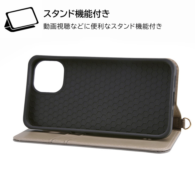 【iPhone14/13 ケース】耐衝撃 手帳型レザーケース Raffine (ブルー)サブ画像