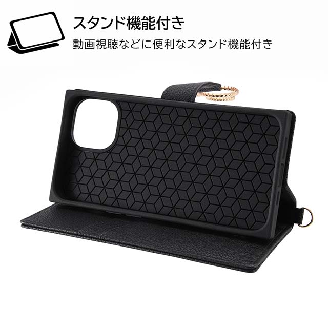 【iPhone14/13 ケース】ディズニーキャラクター/耐衝撃 手帳型レザーケース  KAKU Ring (ミッキー_ミツマル/ピンク)goods_nameサブ画像