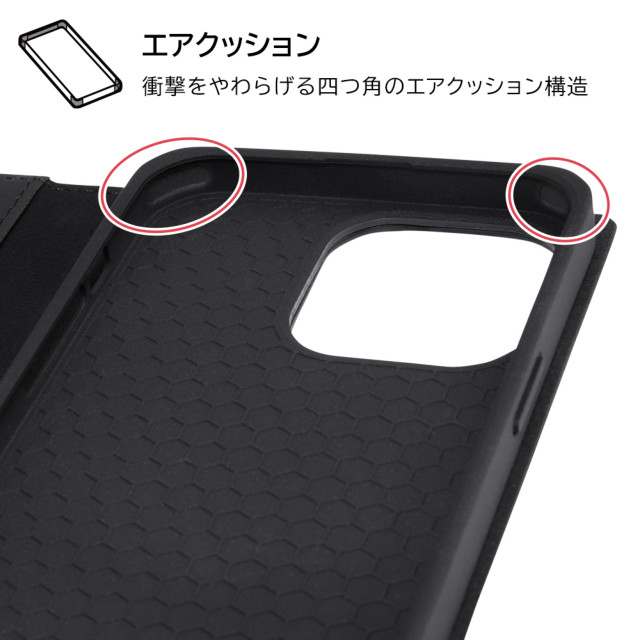 【iPhone14 Pro Max ケース】ディズニーキャラクター/耐衝撃 手帳型レザーケース シンプル (ミッキーマウス)goods_nameサブ画像