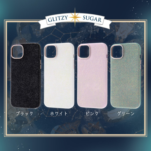 【iPhone14 Plus ケース】オープンレザーケース キラキラ GLITZY SUGAR (ブラック)goods_nameサブ画像