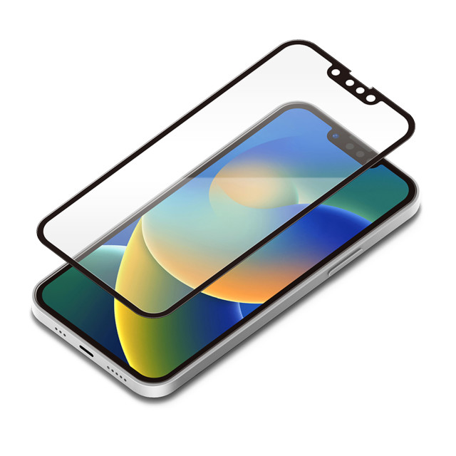 【iPhone14 フィルム】ガイドフレーム付 液晶全面保護ガラス (ブルーライト低減/光沢)サブ画像