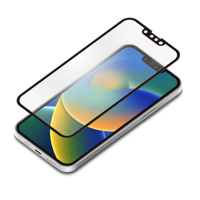 【iPhone14 フィルム】ガイドフレーム付 液晶全面保護ガラス (ブルーライト低減/アンチグレア)サブ画像