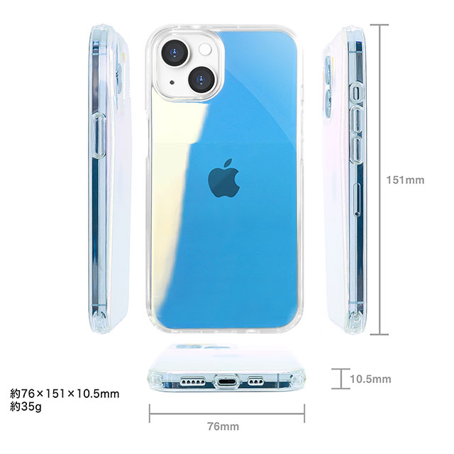 【iPhone14 ケース】Carat (オーロラ BLUE)サブ画像