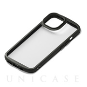 【iPhone14/13 ケース】MagSafe充電器対応 クリアタフケース (ブラック)