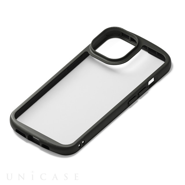 【iPhone14/13 ケース】MagSafe充電器対応 クリアタフケース (ブラック)