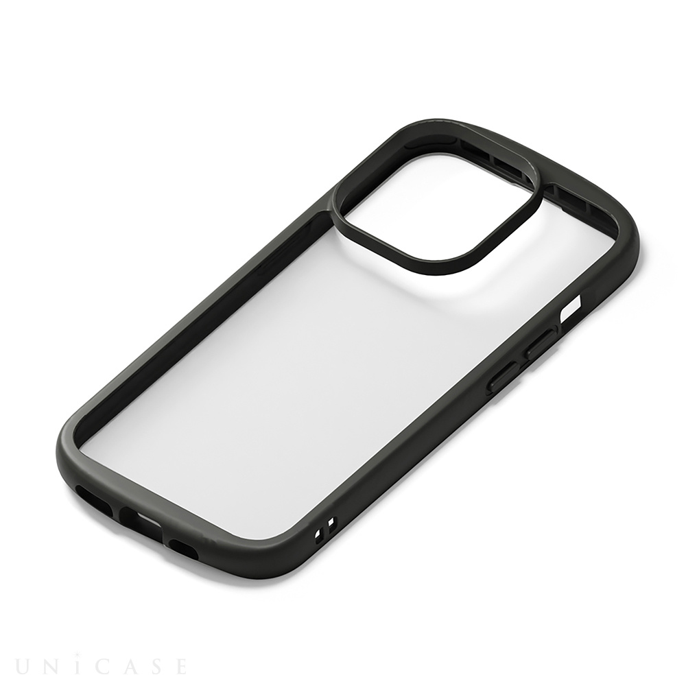 【iPhone14 Pro ケース】MagSafe充電器対応 クリアタフケース (ブラック)