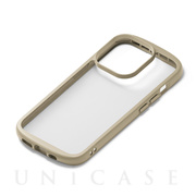 【iPhone14 Pro ケース】MagSafe充電器対応 クリアタフケース (ベージュ)