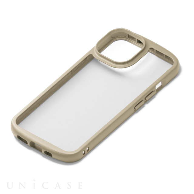 【iPhone14 Plus ケース】MagSafe充電器対応 クリアタフケース (ベージュ)