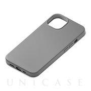 【iPhone14/13 ケース】MagSafe対応 抗菌スリムシリコンケース (グレー)