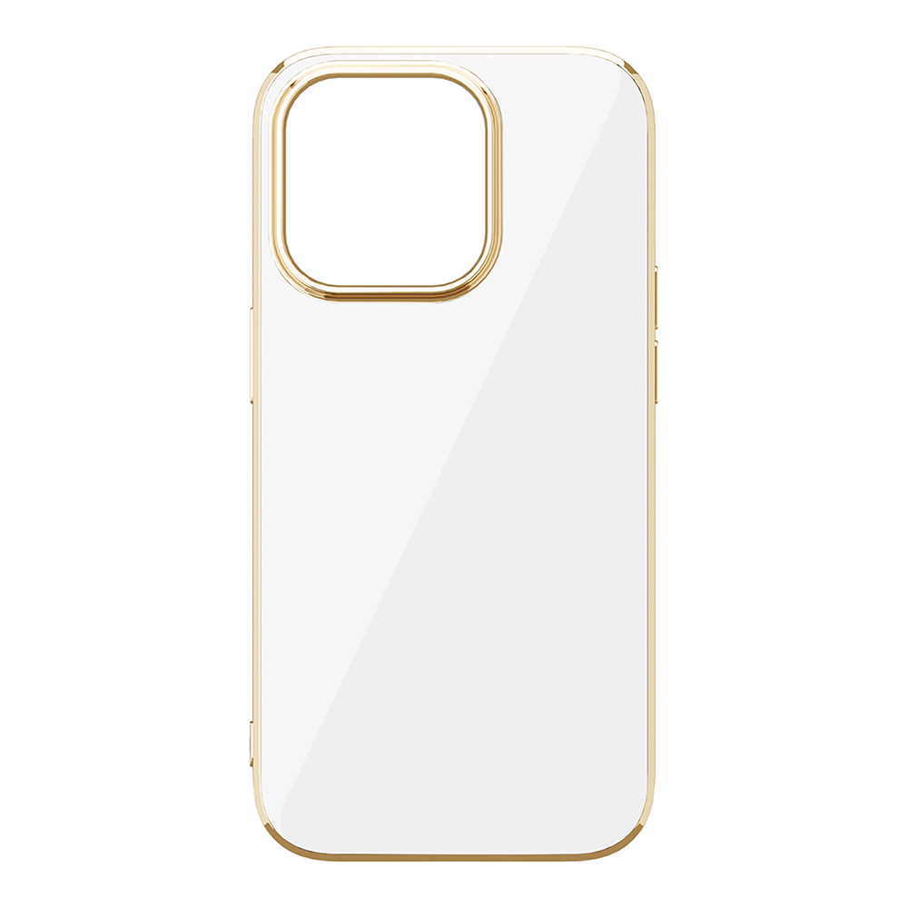 【iPhone14 Pro ケース】メタリックフレーム ソフトケース (ホワイト)goods_nameサブ画像