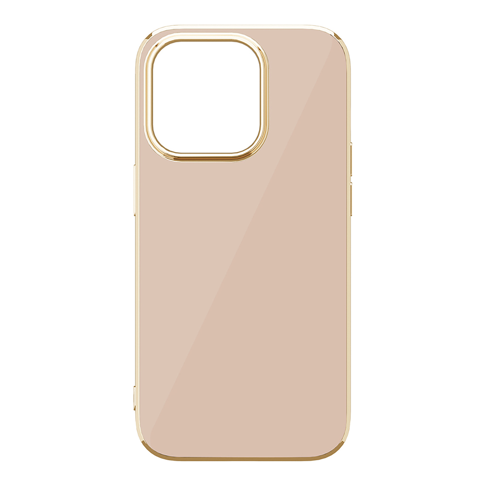 【iPhone14 Pro ケース】メタリックフレーム ソフトケース (ピンク)goods_nameサブ画像