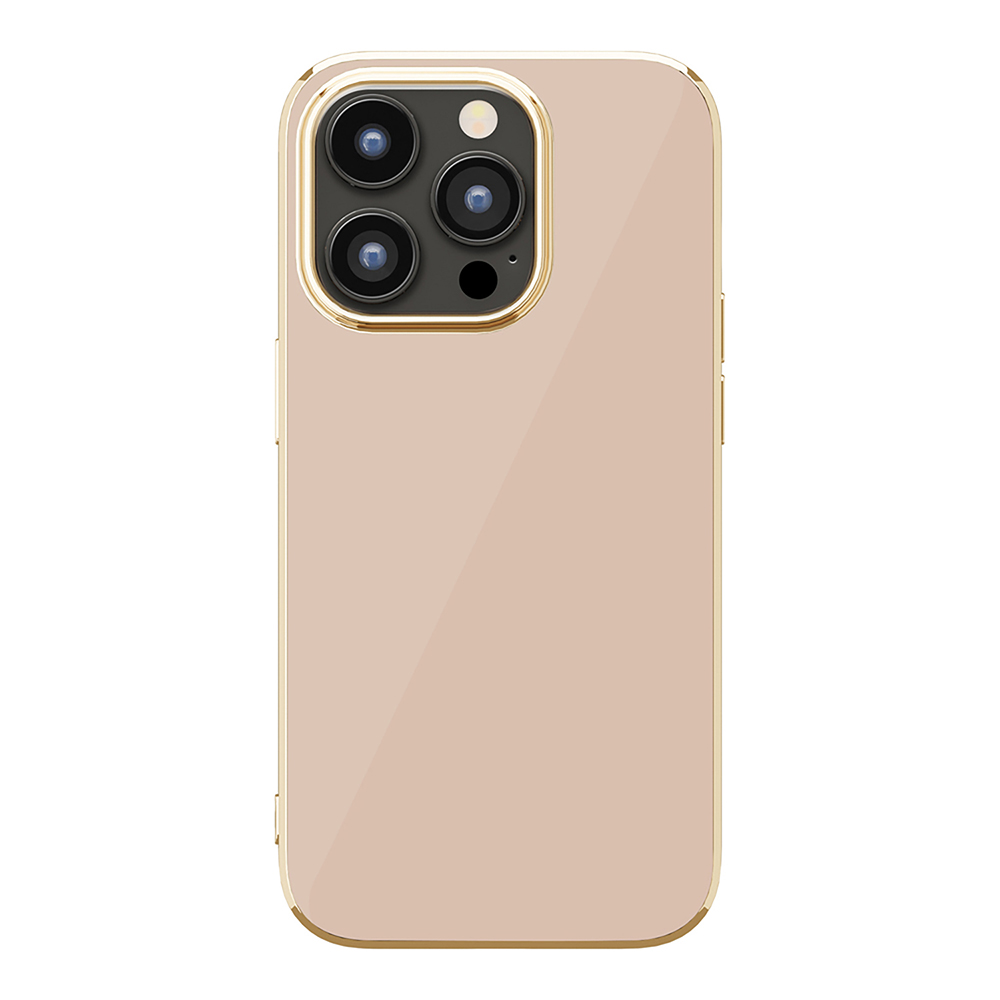 【iPhone14 Pro ケース】メタリックフレーム ソフトケース (ピンク)goods_nameサブ画像