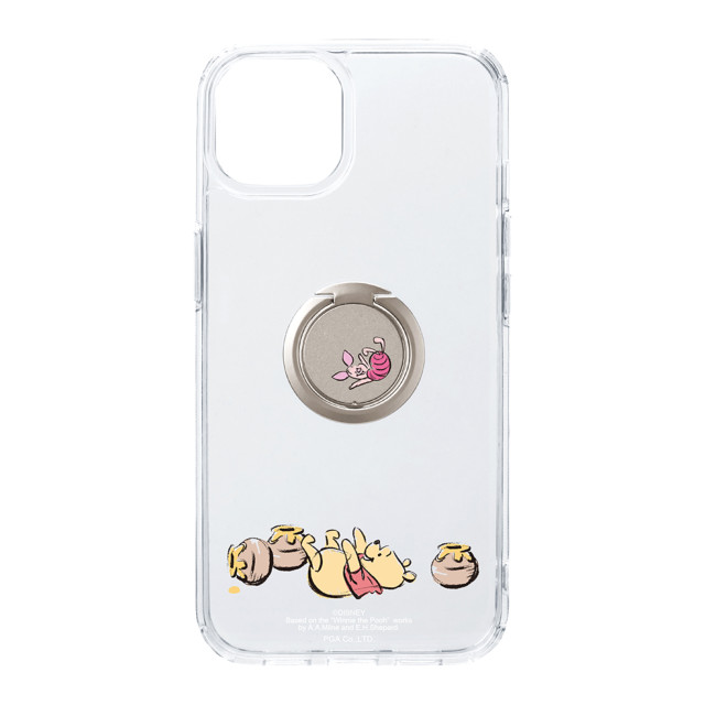 【iPhone14/13 ケース】リング付 抗菌ハイブリッドケース (くまのプーさん)goods_nameサブ画像