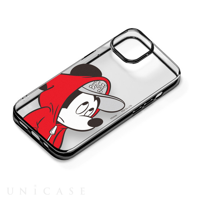 iPhone14/13 ケース】メタリックフレーム クリアケース (ミッキーマウス) PGA iPhoneケースは UNiCASE