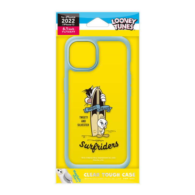 【iPhone14/13 ケース】MagSafe充電器対応 クリアタフケース (ルーニー・テューンズ/カーキ)