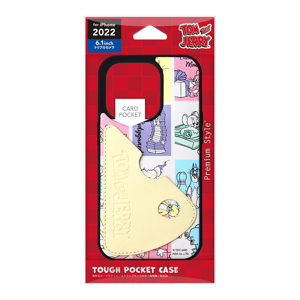 【iPhone14 Pro ケース】タフポケットケース (トムとジェリー/ファニーアート)goods_nameサブ画像