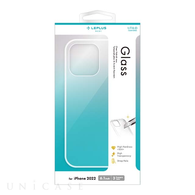 iPhone14 Pro ケース】耐傷・ガラスハイブリッドケース 「UTILO Glass」 (クリア) LEPLUS | iPhoneケースは  UNiCASE