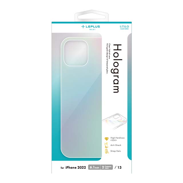 【iPhone14/13 ケース】耐傷・耐衝撃ハイブリッドケース 「UTILO Hologram」 (クリア)サブ画像