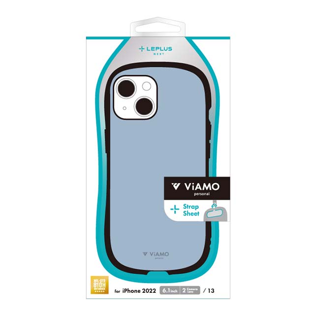 【iPhone14/13 ケース】耐衝撃ハイブリッドケース 「ViAMO personal」 (ライトブルー)サブ画像