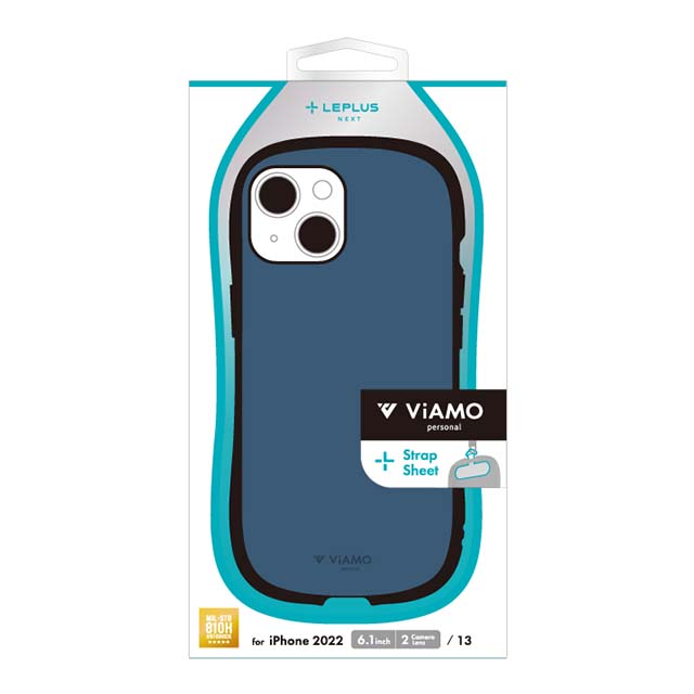 【iPhone14/13 ケース】耐衝撃ハイブリッドケース 「ViAMO personal」 (ダークネイビー)サブ画像