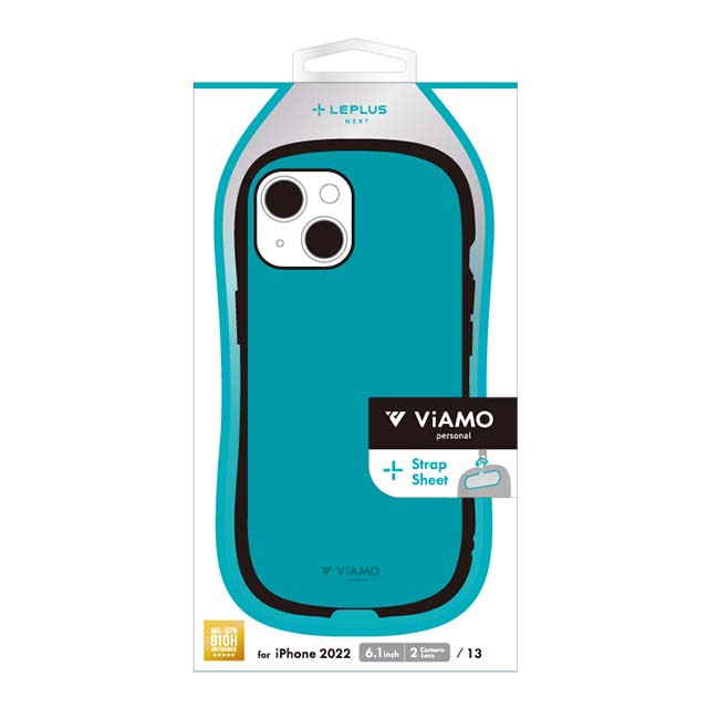 【iPhone14/13 ケース】耐衝撃ハイブリッドケース 「ViAMO personal」 (ソリッドターコイズ)サブ画像