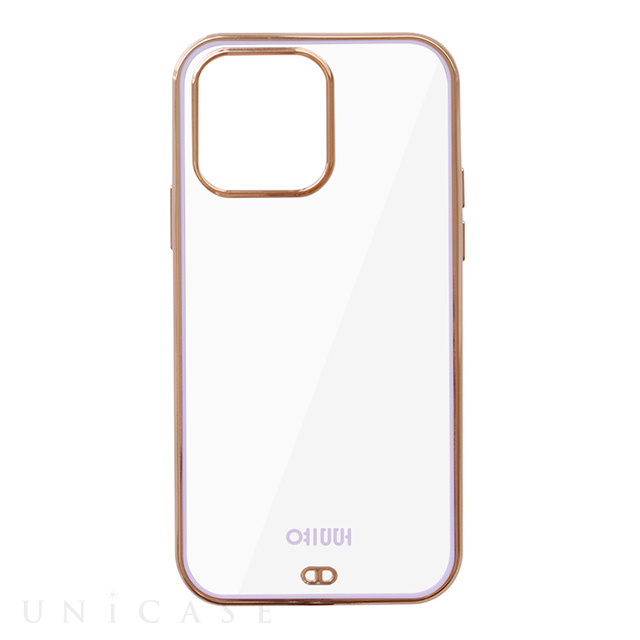 【iPhone14 Pro ケース】LUXURY CLEAR CASE (Lavender Gold)