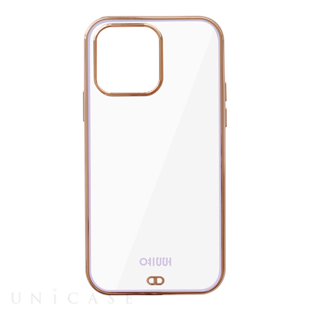 【iPhone14 Pro Max ケース】LUXURY CLEAR CASE (Lavender Gold)