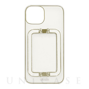 【iPhone14/13 ケース】COLOR LEATHER CASE (Snow white)