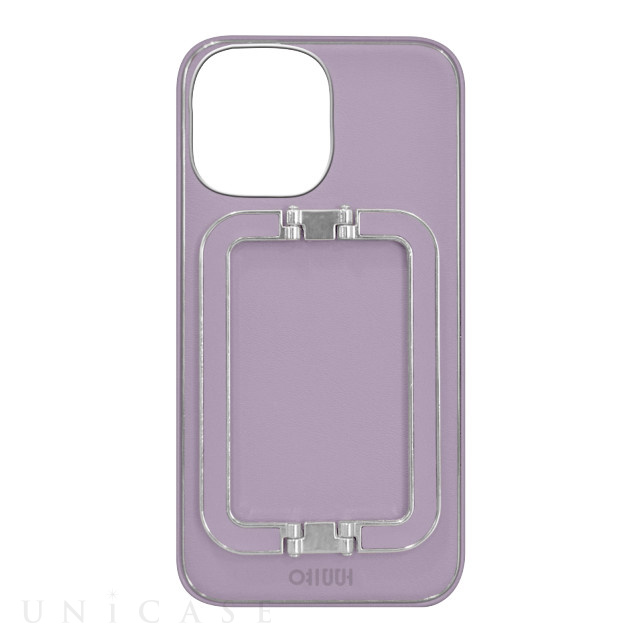【iPhone14 Pro ケース】COLOR LEATHER CASE (Smoky purple)