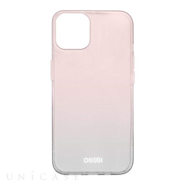 【iPhone14/13 ケース】Pale Mist Case (ピンク×グレー)