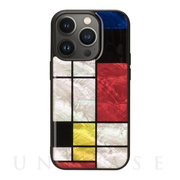 【iPhone14 Pro ケース】天然貝ケース (Mondrian)