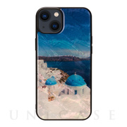 【iPhone14 Plus ケース】天然貝ケース (サントリーニ島)