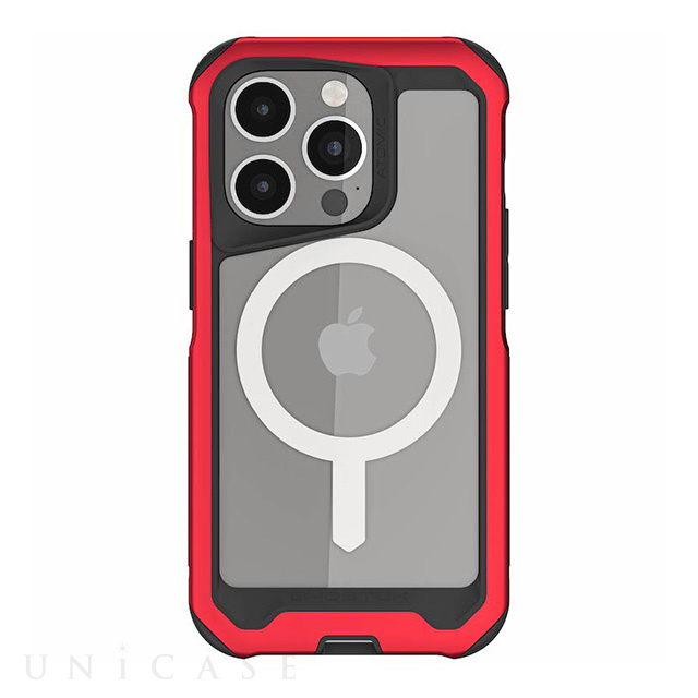 【iPhone14 Pro ケース】Atomic Slim with MagSafe (Red)