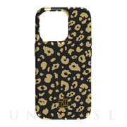 【iPhone14 Pro ケース】Gold Leopard