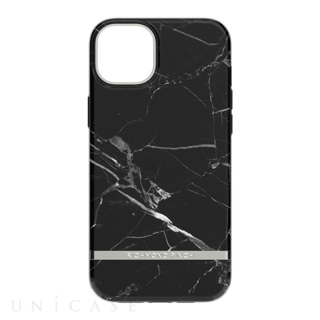 【iPhone14 Plus ケース】Black Marble