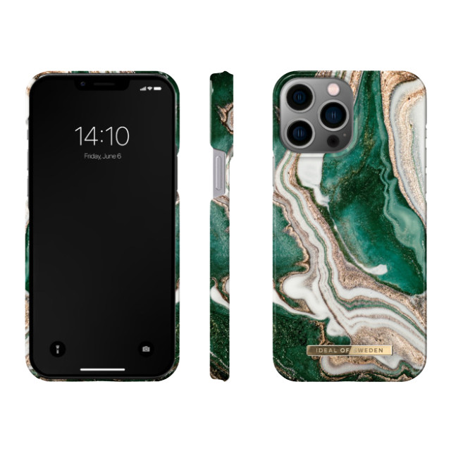 【iPhone14 Pro Max ケース】Fashion Case (Golden Jade Marble)サブ画像