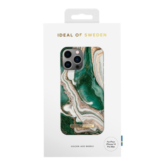 【iPhone14 Pro Max ケース】Fashion Case (Golden Jade Marble)サブ画像