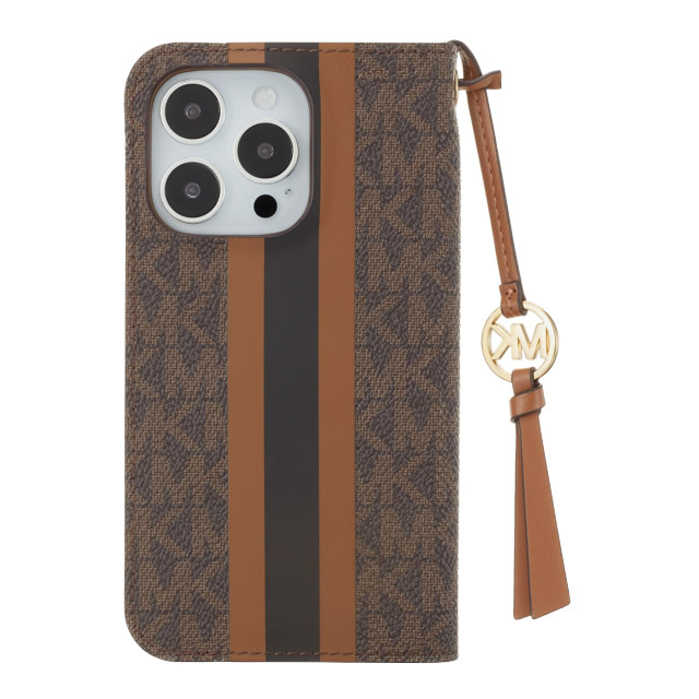 【iPhone14 Pro ケース】Folio Case Stripe with Tassel Charm for MagSafe (Brown)goods_nameサブ画像