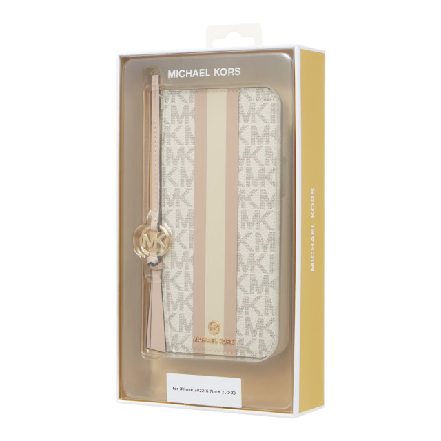 【iPhone14 Plus ケース】Folio Case Stripe with Tassel Charm for MagSafe (Vanilla)goods_nameサブ画像