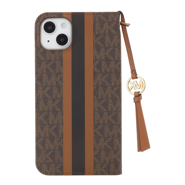 【iPhone14 Plus ケース】Folio Case Stripe with Tassel Charm for MagSafe (Brown)goods_nameサブ画像