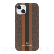 【iPhone14 ケース】Slim Wrap Case Stripe for MagSafe (Brown)